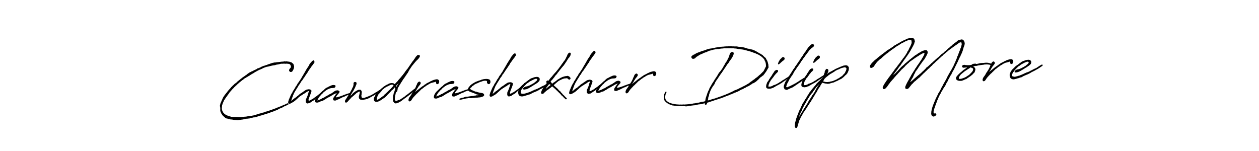 Make a beautiful signature design for name Chandrashekhar Dilip More. With this signature (Antro_Vectra_Bolder) style, you can create a handwritten signature for free. Chandrashekhar Dilip More signature style 7 images and pictures png