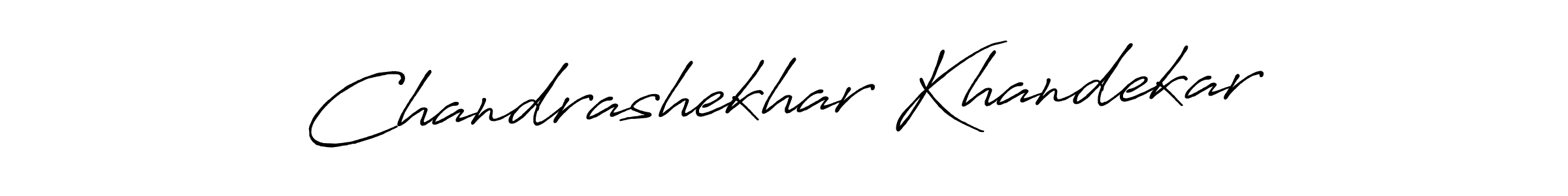 Design your own signature with our free online signature maker. With this signature software, you can create a handwritten (Antro_Vectra_Bolder) signature for name Chandrashekhar Khandekar. Chandrashekhar Khandekar signature style 7 images and pictures png