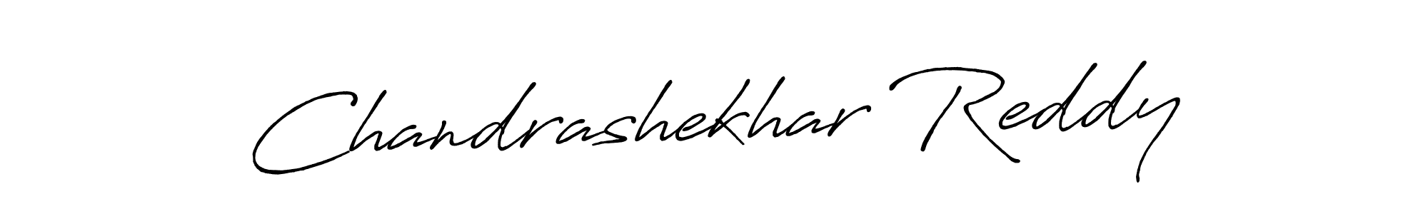 Make a beautiful signature design for name Chandrashekhar Reddy. With this signature (Antro_Vectra_Bolder) style, you can create a handwritten signature for free. Chandrashekhar Reddy signature style 7 images and pictures png