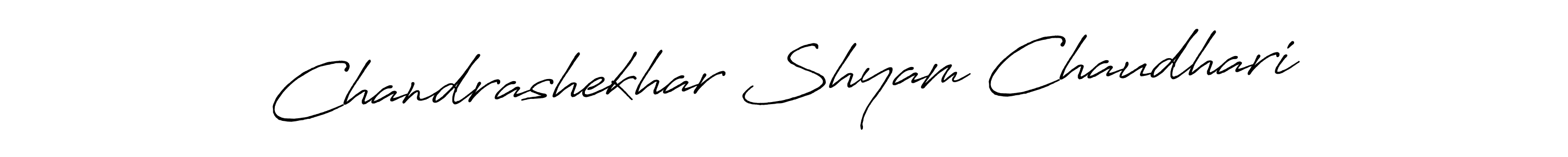 Use a signature maker to create a handwritten signature online. With this signature software, you can design (Antro_Vectra_Bolder) your own signature for name Chandrashekhar Shyam Chaudhari. Chandrashekhar Shyam Chaudhari signature style 7 images and pictures png