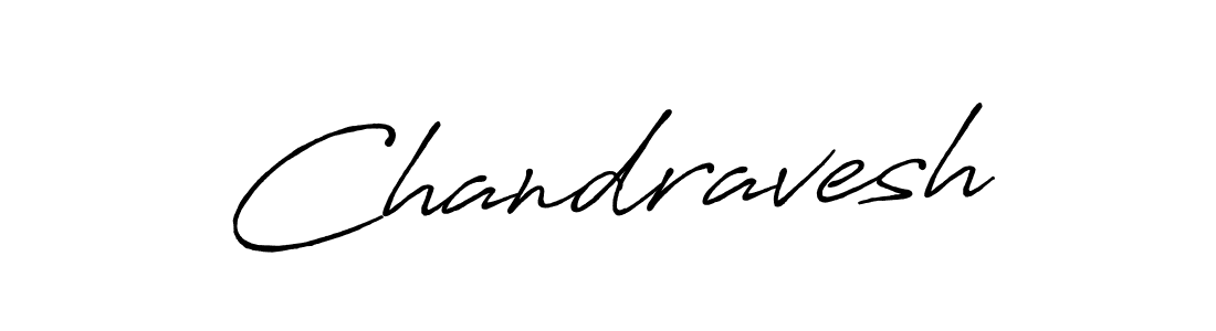 Make a beautiful signature design for name Chandravesh. With this signature (Antro_Vectra_Bolder) style, you can create a handwritten signature for free. Chandravesh signature style 7 images and pictures png