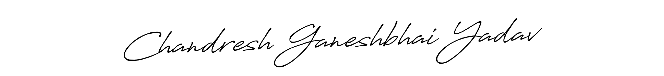 The best way (Antro_Vectra_Bolder) to make a short signature is to pick only two or three words in your name. The name Chandresh Ganeshbhai Yadav include a total of six letters. For converting this name. Chandresh Ganeshbhai Yadav signature style 7 images and pictures png