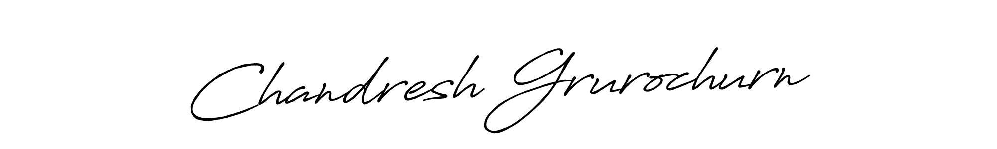 Make a beautiful signature design for name Chandresh Grurochurn. With this signature (Antro_Vectra_Bolder) style, you can create a handwritten signature for free. Chandresh Grurochurn signature style 7 images and pictures png