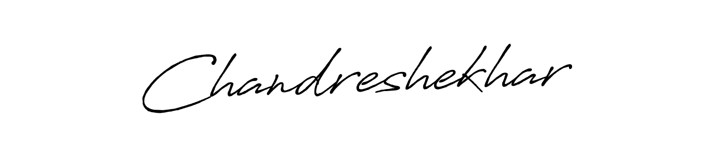 Create a beautiful signature design for name Chandreshekhar. With this signature (Antro_Vectra_Bolder) fonts, you can make a handwritten signature for free. Chandreshekhar signature style 7 images and pictures png