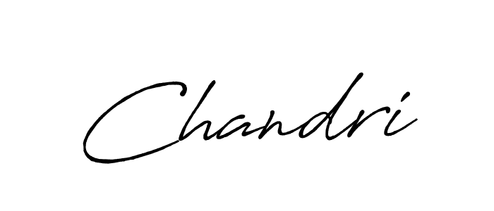 Make a beautiful signature design for name Chandri. With this signature (Antro_Vectra_Bolder) style, you can create a handwritten signature for free. Chandri signature style 7 images and pictures png