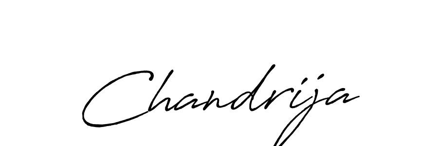 Make a beautiful signature design for name Chandrija. With this signature (Antro_Vectra_Bolder) style, you can create a handwritten signature for free. Chandrija signature style 7 images and pictures png