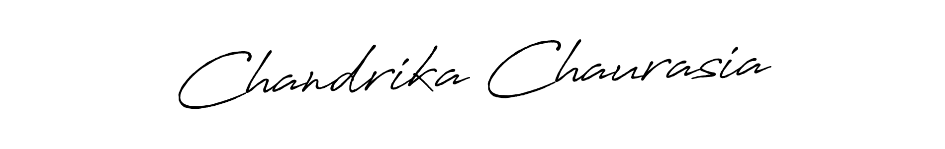 Antro_Vectra_Bolder is a professional signature style that is perfect for those who want to add a touch of class to their signature. It is also a great choice for those who want to make their signature more unique. Get Chandrika Chaurasia name to fancy signature for free. Chandrika Chaurasia signature style 7 images and pictures png