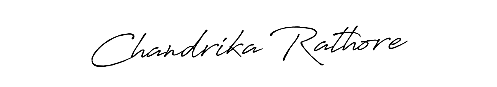 Use a signature maker to create a handwritten signature online. With this signature software, you can design (Antro_Vectra_Bolder) your own signature for name Chandrika Rathore. Chandrika Rathore signature style 7 images and pictures png