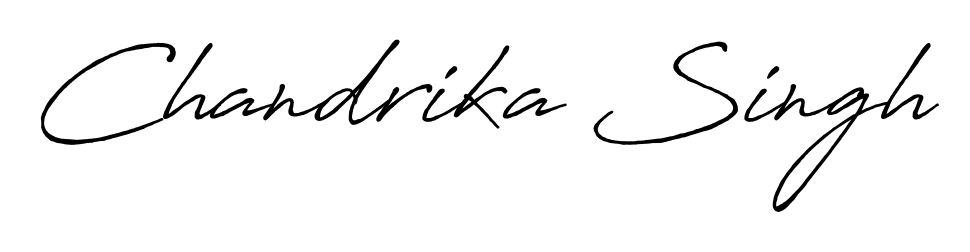 Create a personalized artistic stamp with Chandrika Singh in Antro_Vectra_Bolder font. Perfect for visual artists, designers, and influencers. Chandrika Singh signature style 7 images and pictures png