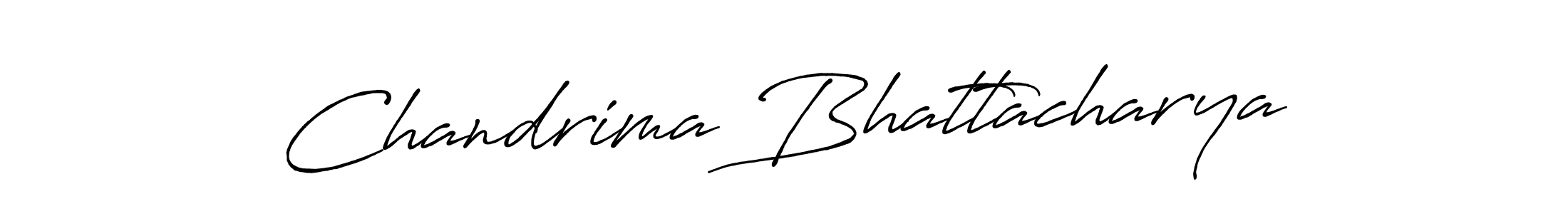 Create a beautiful signature design for name Chandrima Bhattacharya. With this signature (Antro_Vectra_Bolder) fonts, you can make a handwritten signature for free. Chandrima Bhattacharya signature style 7 images and pictures png