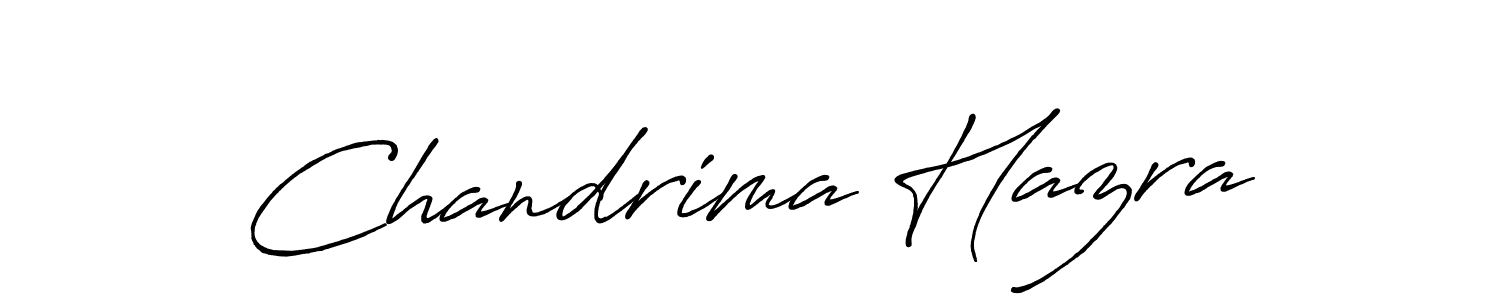 How to make Chandrima Hazra name signature. Use Antro_Vectra_Bolder style for creating short signs online. This is the latest handwritten sign. Chandrima Hazra signature style 7 images and pictures png