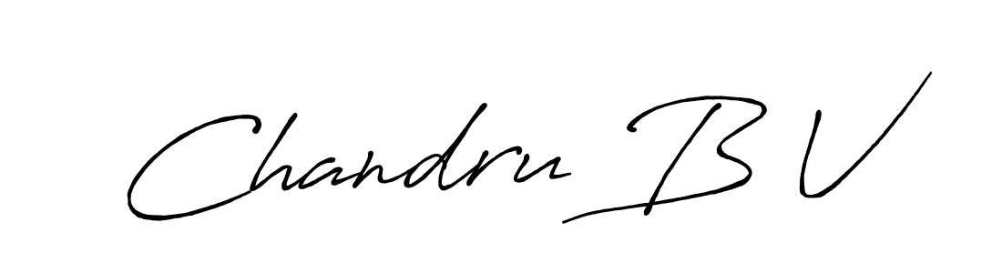 Make a short Chandru B V signature style. Manage your documents anywhere anytime using Antro_Vectra_Bolder. Create and add eSignatures, submit forms, share and send files easily. Chandru B V signature style 7 images and pictures png