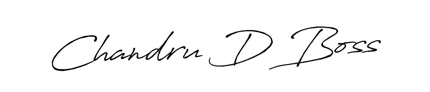 Use a signature maker to create a handwritten signature online. With this signature software, you can design (Antro_Vectra_Bolder) your own signature for name Chandru D Boss. Chandru D Boss signature style 7 images and pictures png