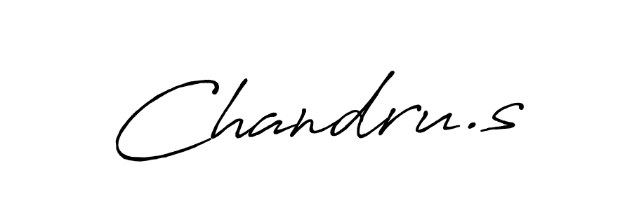 How to make Chandru.s signature? Antro_Vectra_Bolder is a professional autograph style. Create handwritten signature for Chandru.s name. Chandru.s signature style 7 images and pictures png