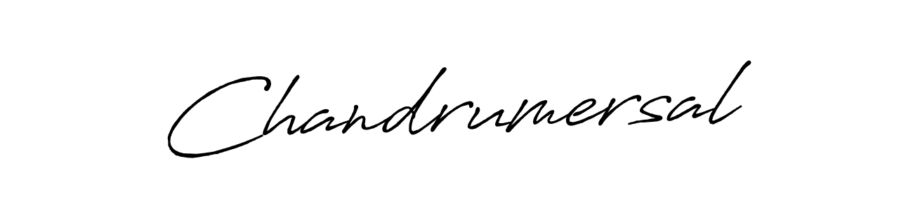 Make a beautiful signature design for name Chandrumersal. With this signature (Antro_Vectra_Bolder) style, you can create a handwritten signature for free. Chandrumersal signature style 7 images and pictures png