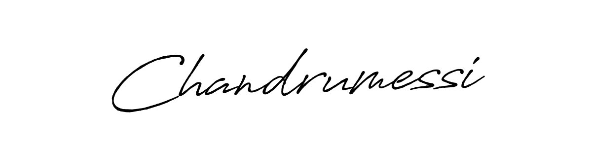 The best way (Antro_Vectra_Bolder) to make a short signature is to pick only two or three words in your name. The name Chandrumessi include a total of six letters. For converting this name. Chandrumessi signature style 7 images and pictures png