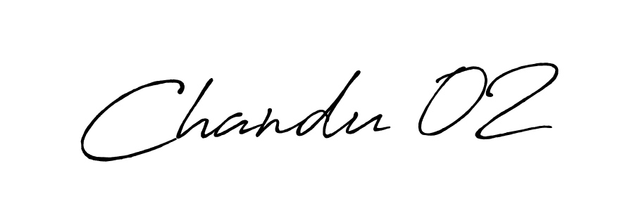 How to make Chandu 02 name signature. Use Antro_Vectra_Bolder style for creating short signs online. This is the latest handwritten sign. Chandu 02 signature style 7 images and pictures png