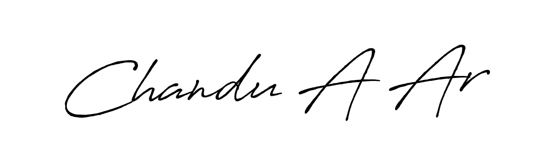 Also we have Chandu A Ar name is the best signature style. Create professional handwritten signature collection using Antro_Vectra_Bolder autograph style. Chandu A Ar signature style 7 images and pictures png