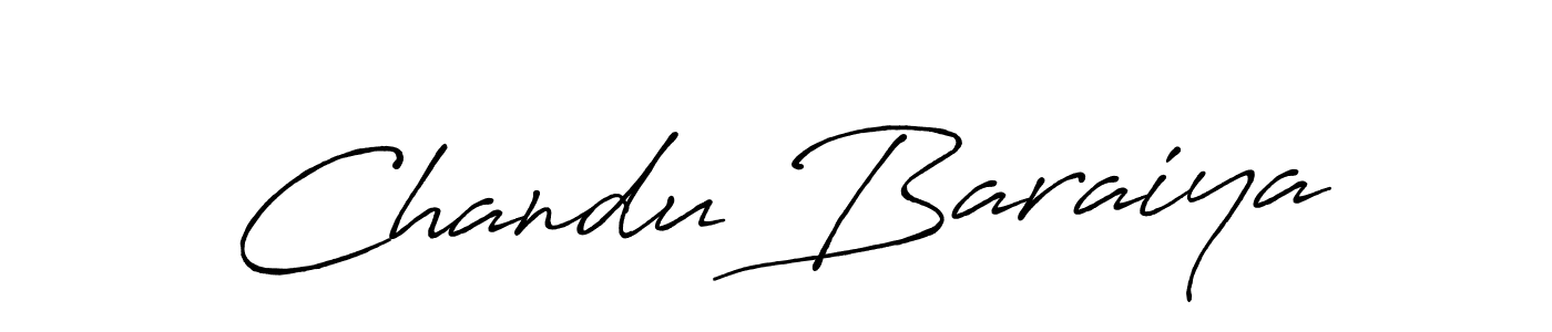 Chandu Baraiya stylish signature style. Best Handwritten Sign (Antro_Vectra_Bolder) for my name. Handwritten Signature Collection Ideas for my name Chandu Baraiya. Chandu Baraiya signature style 7 images and pictures png