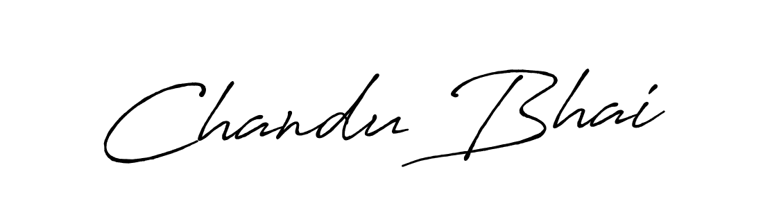 Chandu Bhai stylish signature style. Best Handwritten Sign (Antro_Vectra_Bolder) for my name. Handwritten Signature Collection Ideas for my name Chandu Bhai. Chandu Bhai signature style 7 images and pictures png