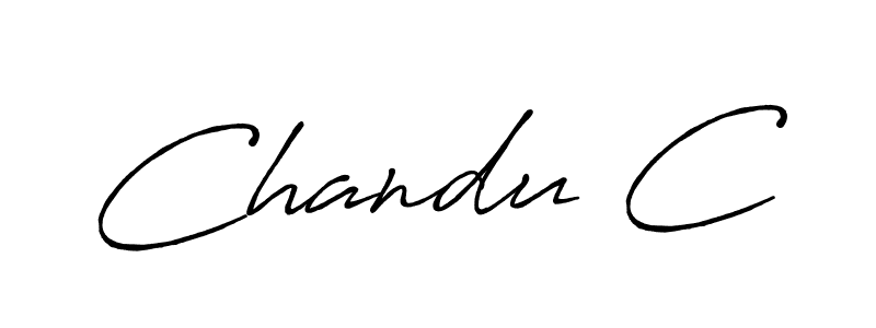 Once you've used our free online signature maker to create your best signature Antro_Vectra_Bolder style, it's time to enjoy all of the benefits that Chandu C name signing documents. Chandu C signature style 7 images and pictures png