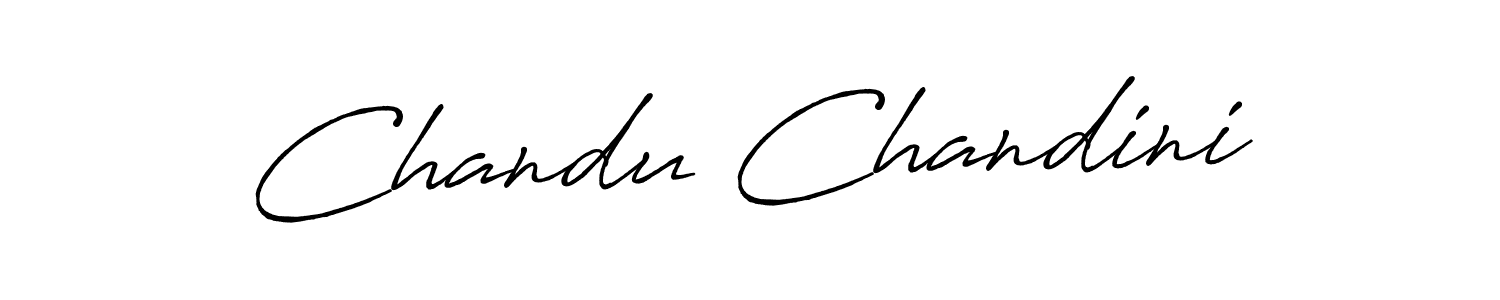 Design your own signature with our free online signature maker. With this signature software, you can create a handwritten (Antro_Vectra_Bolder) signature for name Chandu Chandini. Chandu Chandini signature style 7 images and pictures png