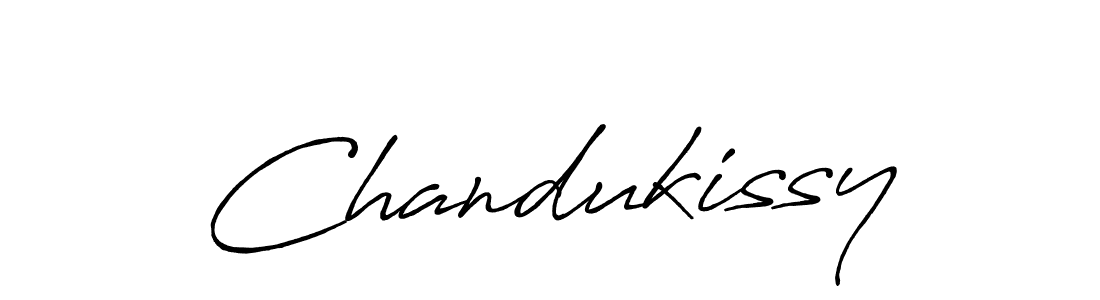 How to make Chandukissy signature? Antro_Vectra_Bolder is a professional autograph style. Create handwritten signature for Chandukissy name. Chandukissy signature style 7 images and pictures png