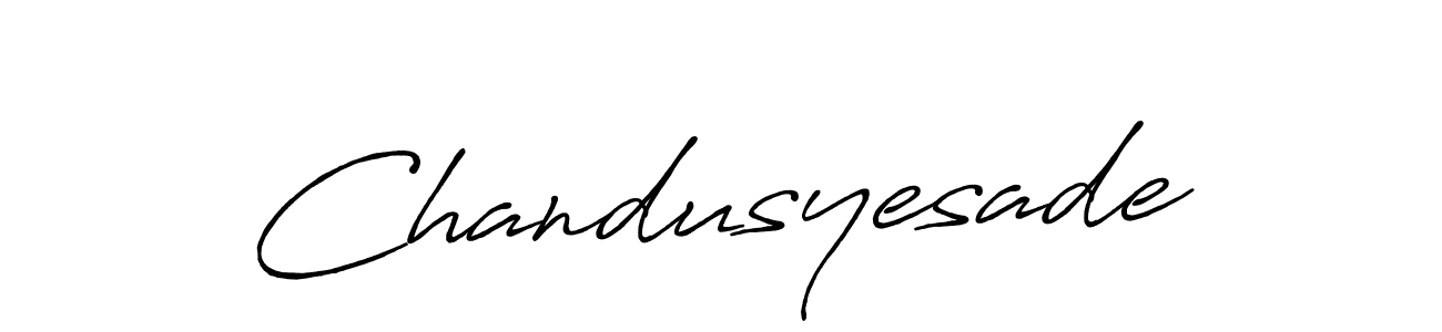 Chandusyesade stylish signature style. Best Handwritten Sign (Antro_Vectra_Bolder) for my name. Handwritten Signature Collection Ideas for my name Chandusyesade. Chandusyesade signature style 7 images and pictures png