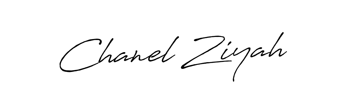 Design your own signature with our free online signature maker. With this signature software, you can create a handwritten (Antro_Vectra_Bolder) signature for name Chanel Ziyah. Chanel Ziyah signature style 7 images and pictures png