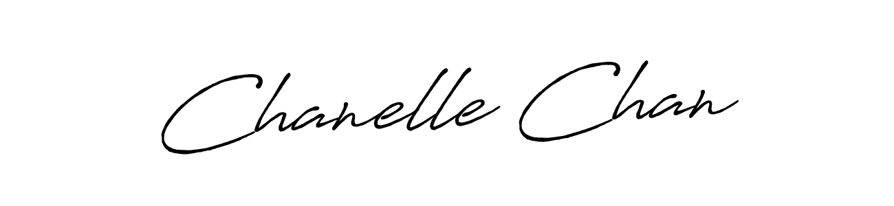 The best way (Antro_Vectra_Bolder) to make a short signature is to pick only two or three words in your name. The name Chanelle Chan include a total of six letters. For converting this name. Chanelle Chan signature style 7 images and pictures png