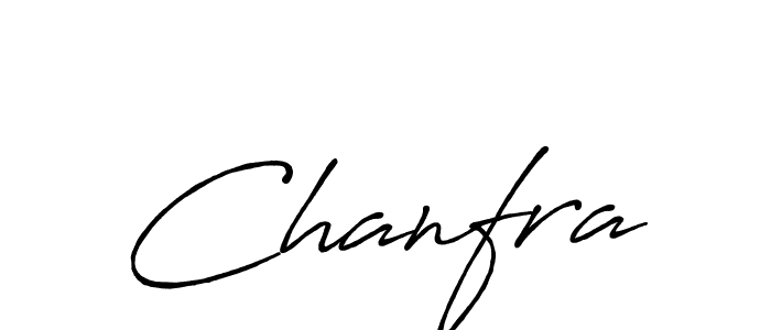 Use a signature maker to create a handwritten signature online. With this signature software, you can design (Antro_Vectra_Bolder) your own signature for name Chanfra. Chanfra signature style 7 images and pictures png
