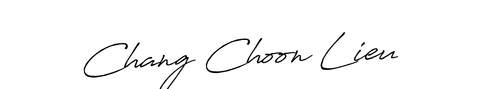 Use a signature maker to create a handwritten signature online. With this signature software, you can design (Antro_Vectra_Bolder) your own signature for name Chang Choon Lieu. Chang Choon Lieu signature style 7 images and pictures png