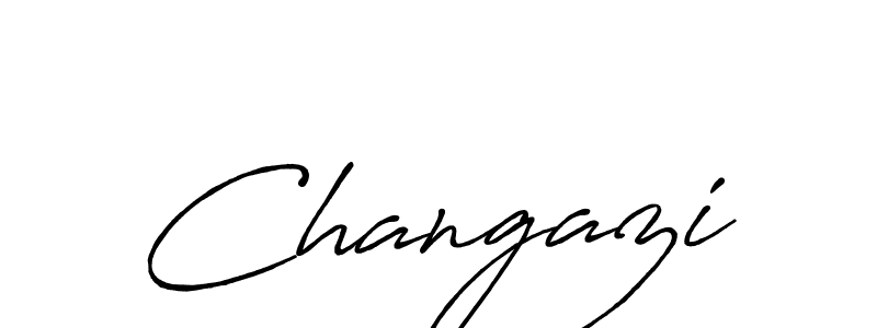 Design your own signature with our free online signature maker. With this signature software, you can create a handwritten (Antro_Vectra_Bolder) signature for name Changazi. Changazi signature style 7 images and pictures png
