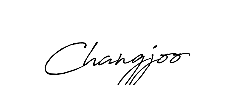 Design your own signature with our free online signature maker. With this signature software, you can create a handwritten (Antro_Vectra_Bolder) signature for name Changjoo. Changjoo signature style 7 images and pictures png