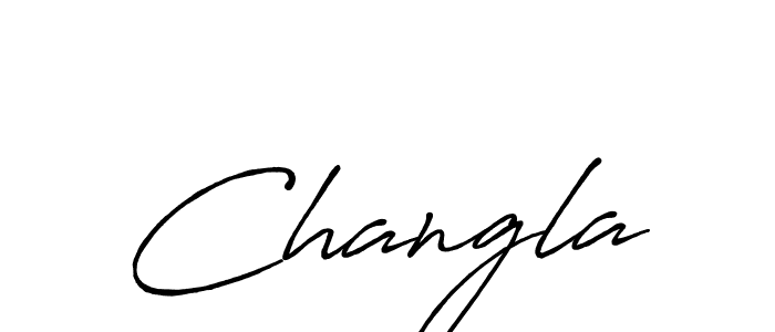 You should practise on your own different ways (Antro_Vectra_Bolder) to write your name (Changla) in signature. don't let someone else do it for you. Changla signature style 7 images and pictures png