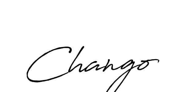 Create a beautiful signature design for name Chango. With this signature (Antro_Vectra_Bolder) fonts, you can make a handwritten signature for free. Chango signature style 7 images and pictures png