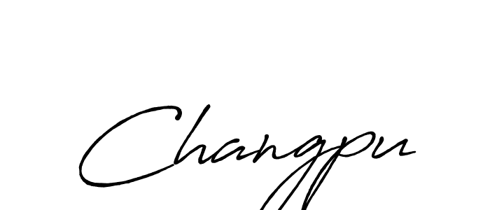 How to make Changpu name signature. Use Antro_Vectra_Bolder style for creating short signs online. This is the latest handwritten sign. Changpu signature style 7 images and pictures png