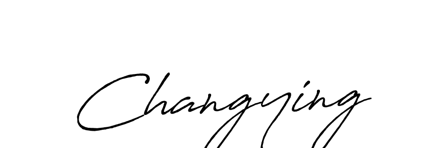 Make a beautiful signature design for name Changying. With this signature (Antro_Vectra_Bolder) style, you can create a handwritten signature for free. Changying signature style 7 images and pictures png