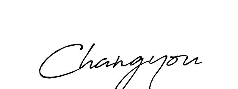 You should practise on your own different ways (Antro_Vectra_Bolder) to write your name (Changyou) in signature. don't let someone else do it for you. Changyou signature style 7 images and pictures png