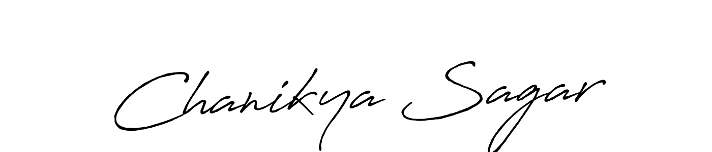 Chanikya Sagar stylish signature style. Best Handwritten Sign (Antro_Vectra_Bolder) for my name. Handwritten Signature Collection Ideas for my name Chanikya Sagar. Chanikya Sagar signature style 7 images and pictures png