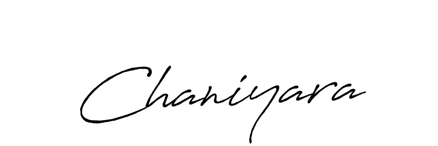 Make a beautiful signature design for name Chaniyara. With this signature (Antro_Vectra_Bolder) style, you can create a handwritten signature for free. Chaniyara signature style 7 images and pictures png