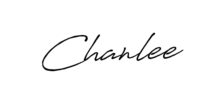 Design your own signature with our free online signature maker. With this signature software, you can create a handwritten (Antro_Vectra_Bolder) signature for name Chanlee. Chanlee signature style 7 images and pictures png
