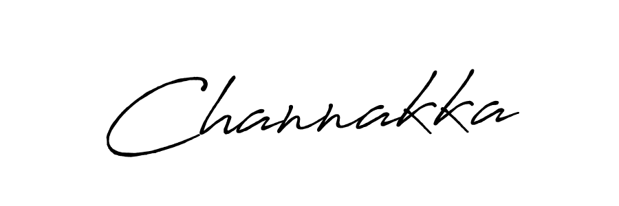 Channakka stylish signature style. Best Handwritten Sign (Antro_Vectra_Bolder) for my name. Handwritten Signature Collection Ideas for my name Channakka. Channakka signature style 7 images and pictures png