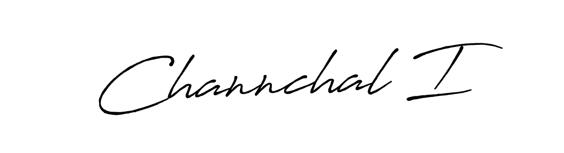 Create a beautiful signature design for name Channchal I. With this signature (Antro_Vectra_Bolder) fonts, you can make a handwritten signature for free. Channchal I signature style 7 images and pictures png