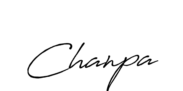 Also we have Chanpa name is the best signature style. Create professional handwritten signature collection using Antro_Vectra_Bolder autograph style. Chanpa signature style 7 images and pictures png