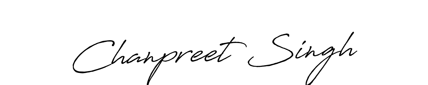 Chanpreet Singh stylish signature style. Best Handwritten Sign (Antro_Vectra_Bolder) for my name. Handwritten Signature Collection Ideas for my name Chanpreet Singh. Chanpreet Singh signature style 7 images and pictures png