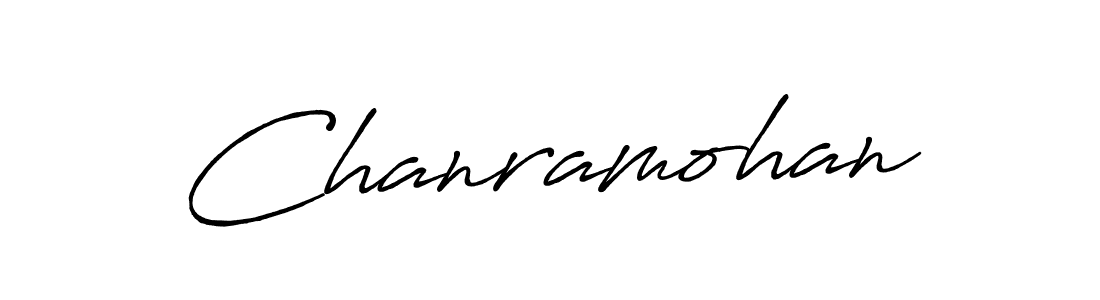 How to make Chanramohan signature? Antro_Vectra_Bolder is a professional autograph style. Create handwritten signature for Chanramohan name. Chanramohan signature style 7 images and pictures png
