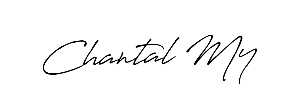 Similarly Antro_Vectra_Bolder is the best handwritten signature design. Signature creator online .You can use it as an online autograph creator for name Chantal My. Chantal My signature style 7 images and pictures png