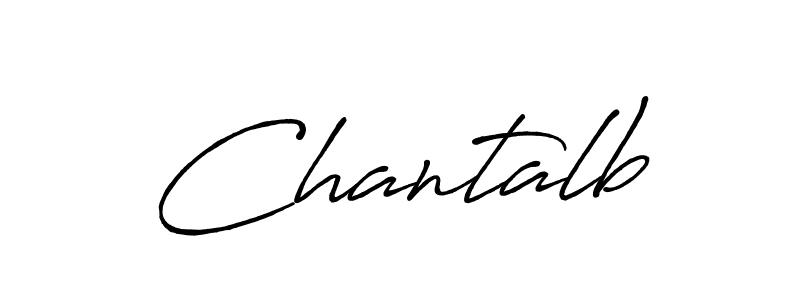 How to make Chantalb name signature. Use Antro_Vectra_Bolder style for creating short signs online. This is the latest handwritten sign. Chantalb signature style 7 images and pictures png
