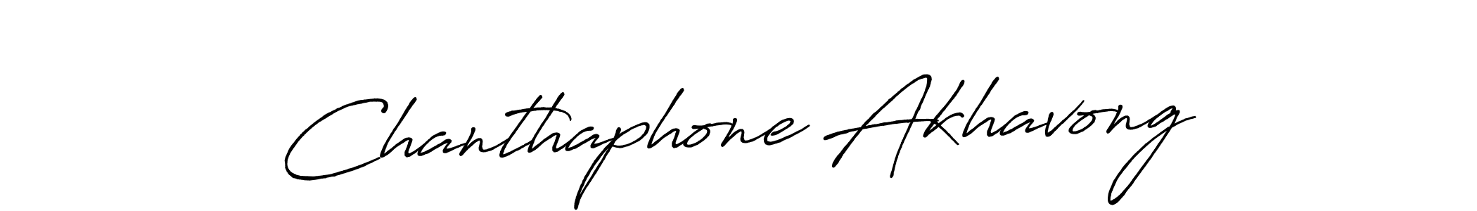 Design your own signature with our free online signature maker. With this signature software, you can create a handwritten (Antro_Vectra_Bolder) signature for name Chanthaphone Akhavong. Chanthaphone Akhavong signature style 7 images and pictures png